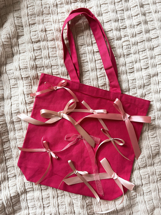 *think pink* bow tote