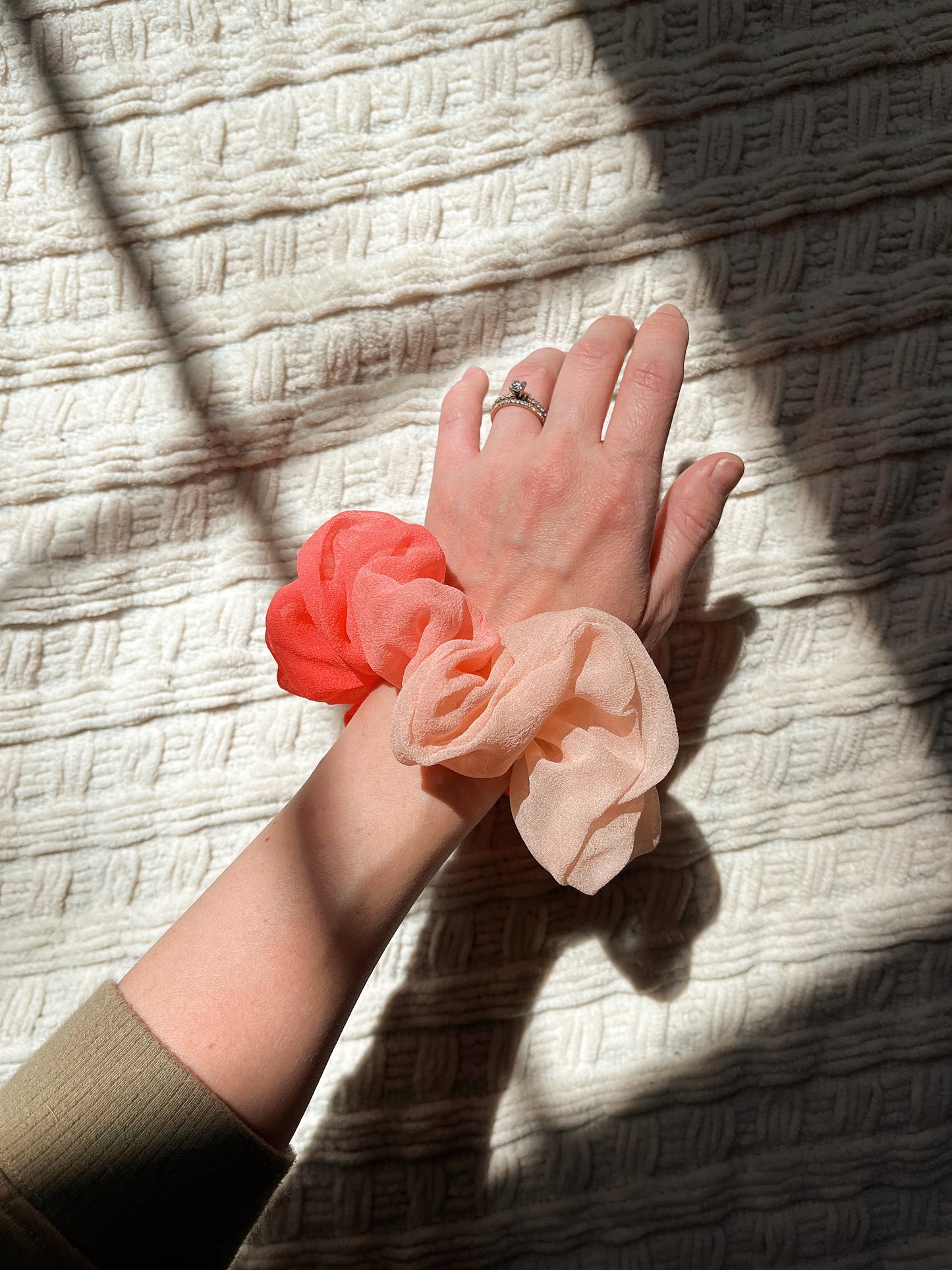 *my funny valentine* 100% silk oversized scrunchie