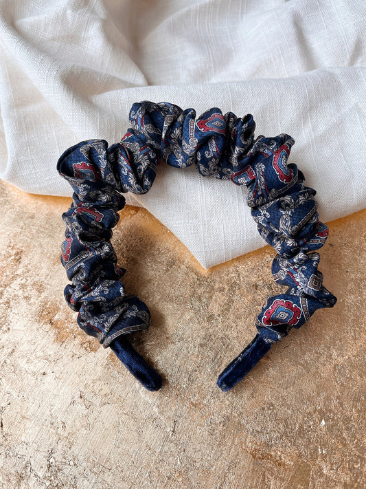 *i want your midnights* 100% silk scrunchie headband