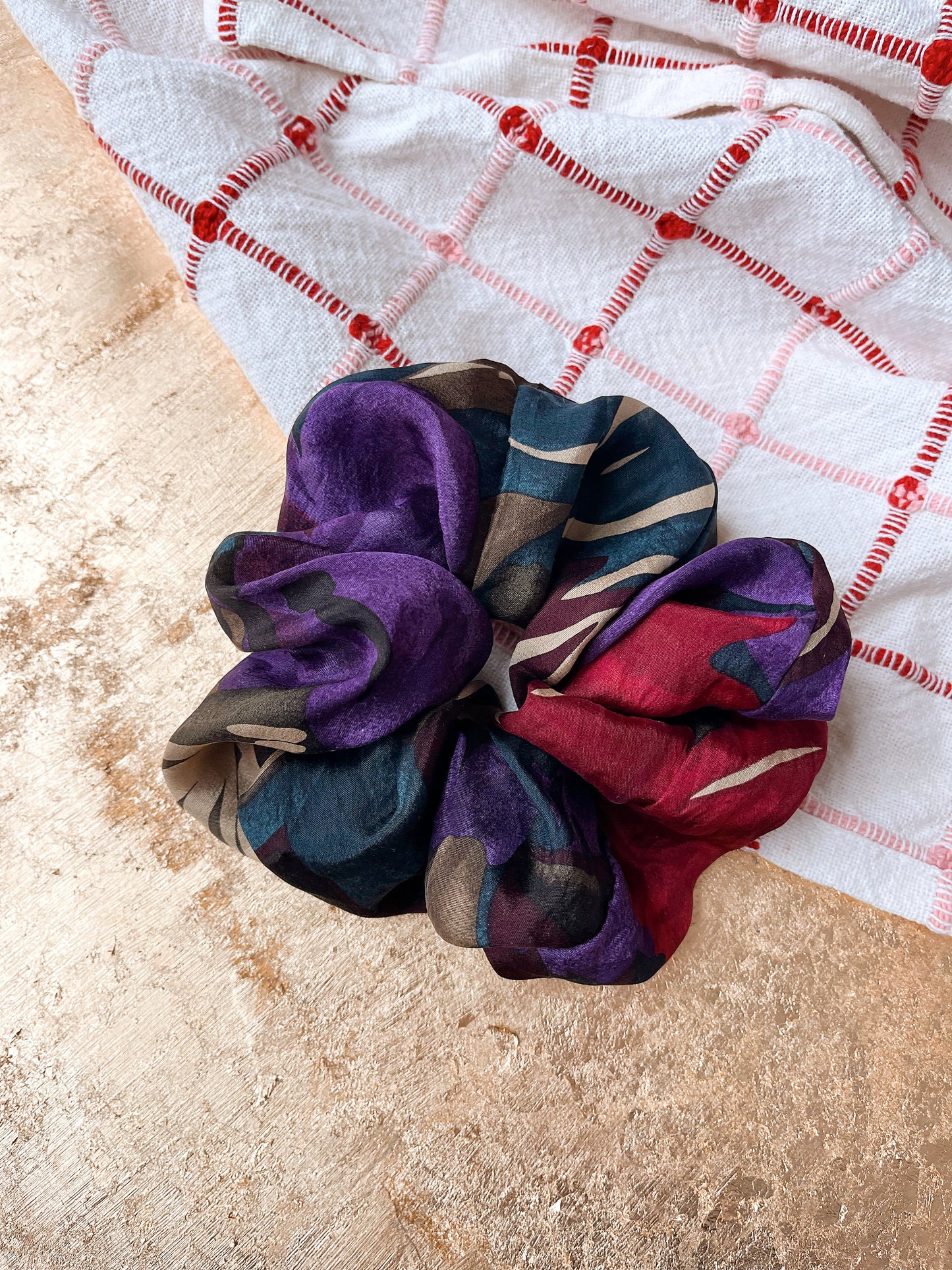 *love actually* 100% silk oversized scrunchie