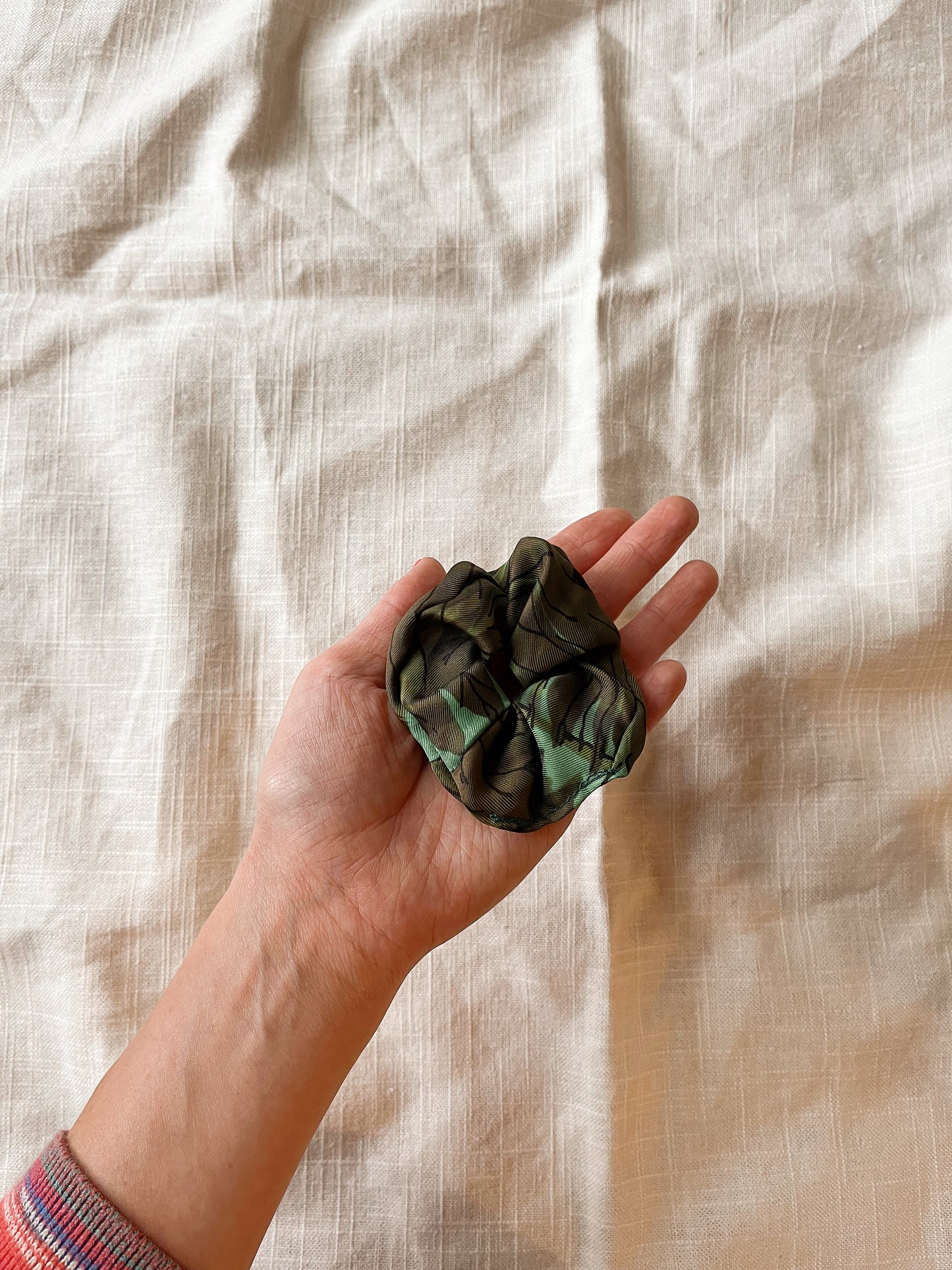 *jungle book* vegan silk scrunchie