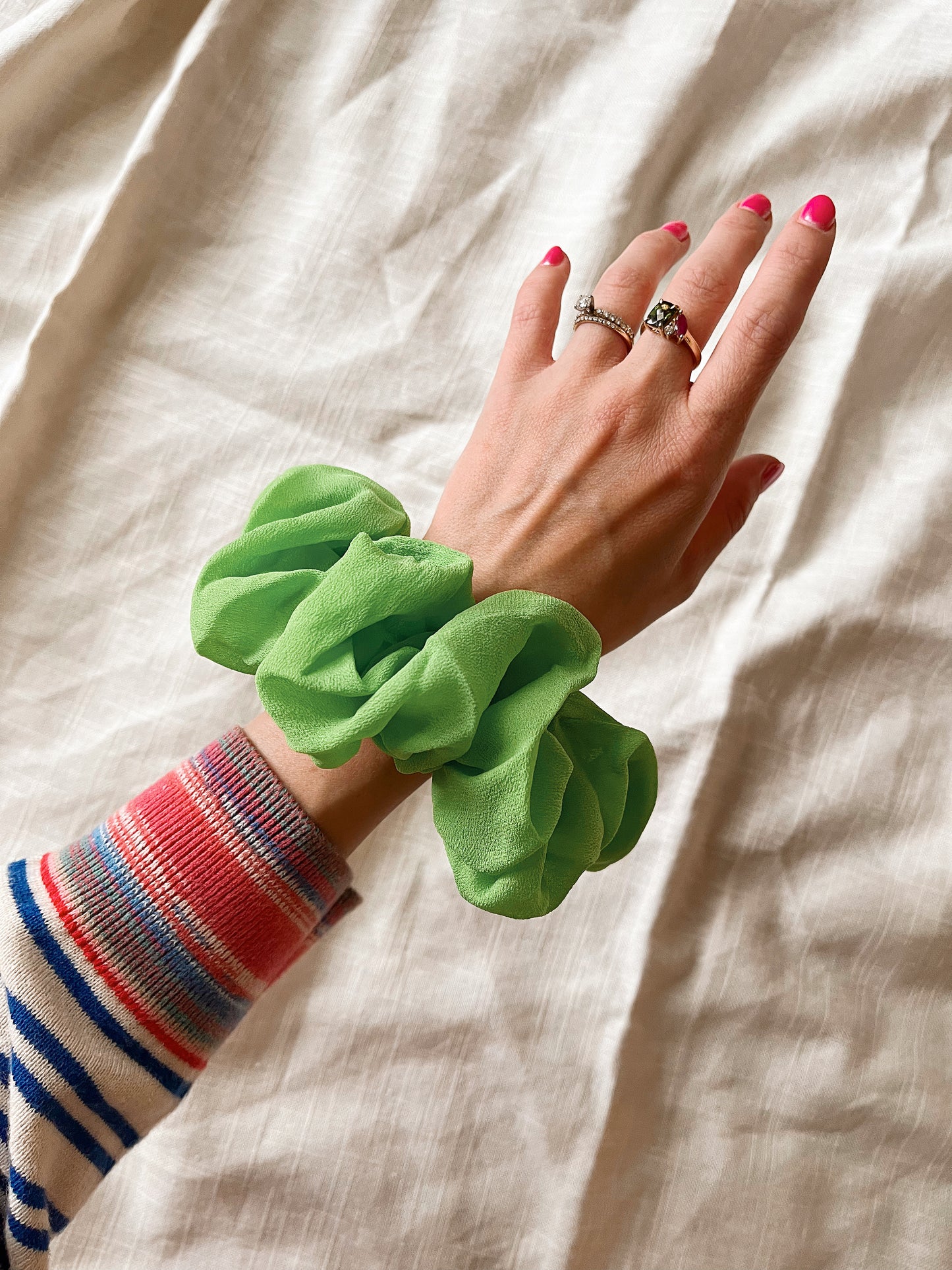 *limelight* 100% silk oversized scrunchie