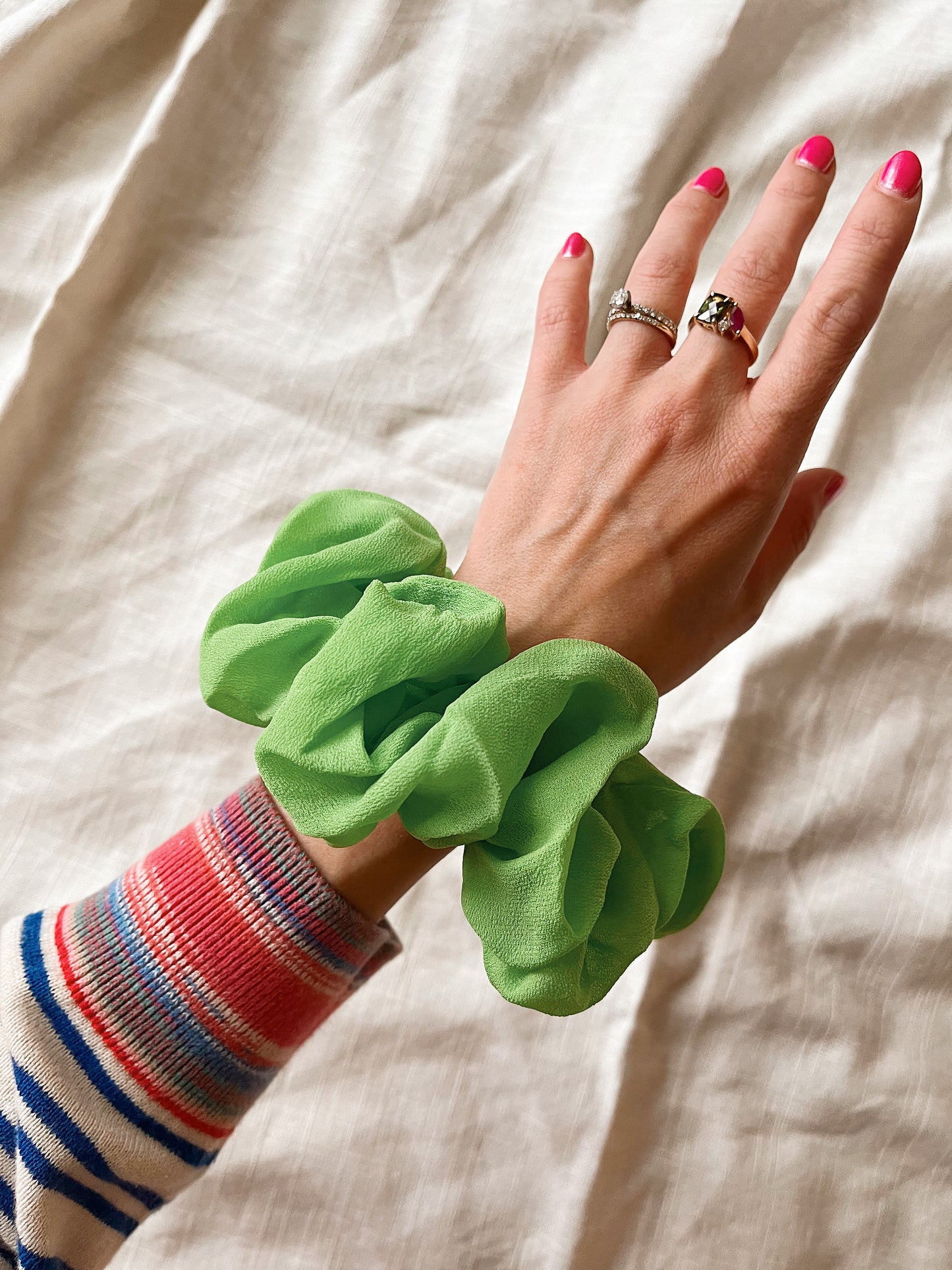 *limelight* 100% silk oversized scrunchie