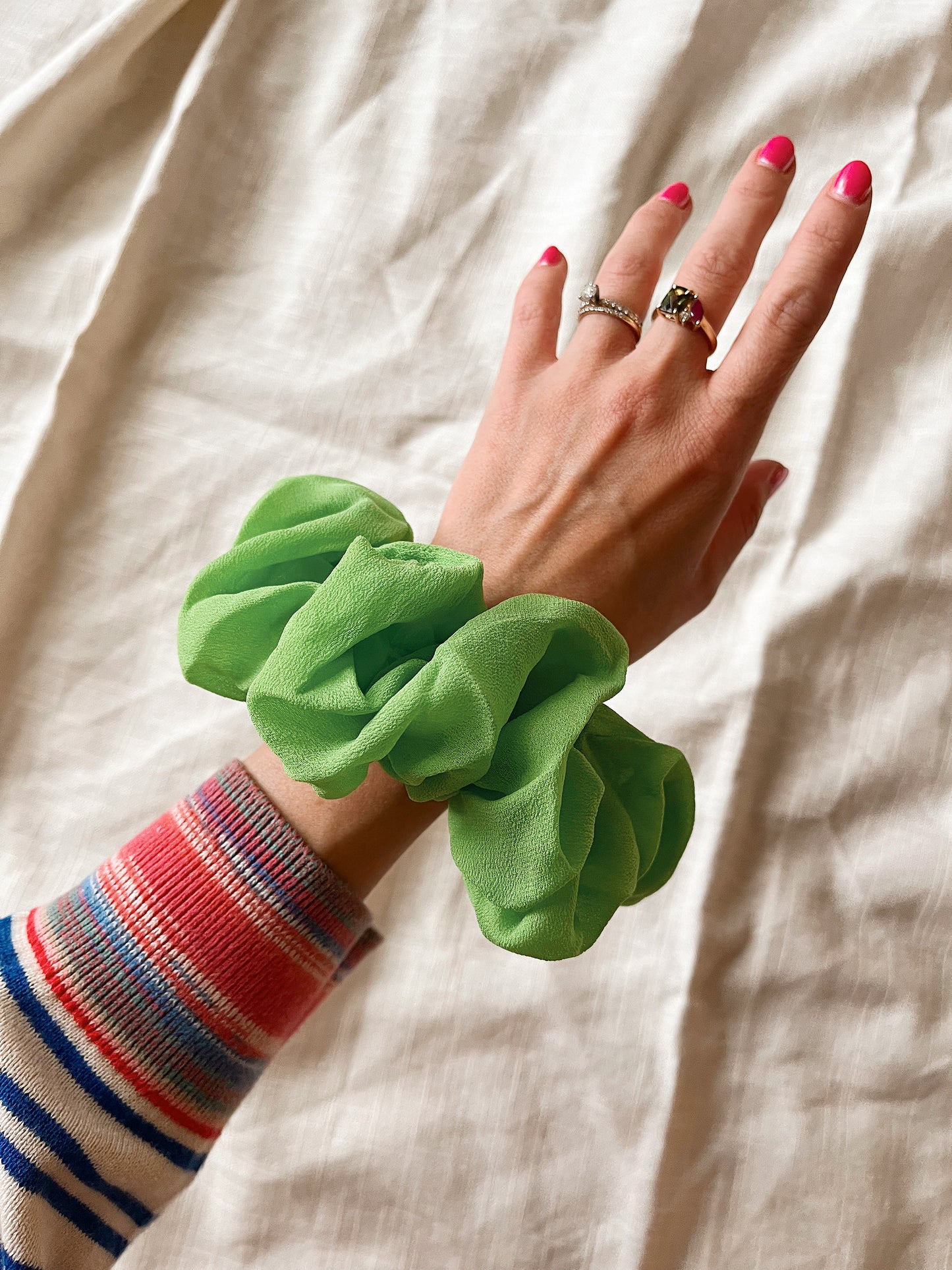 *limelight* 100% silk oversized scrunchie