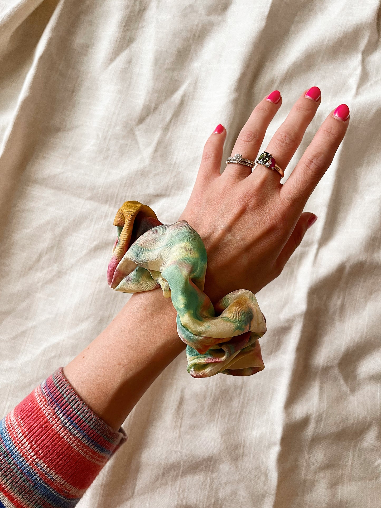 *fruit by the foot* 100% silk scrunchie