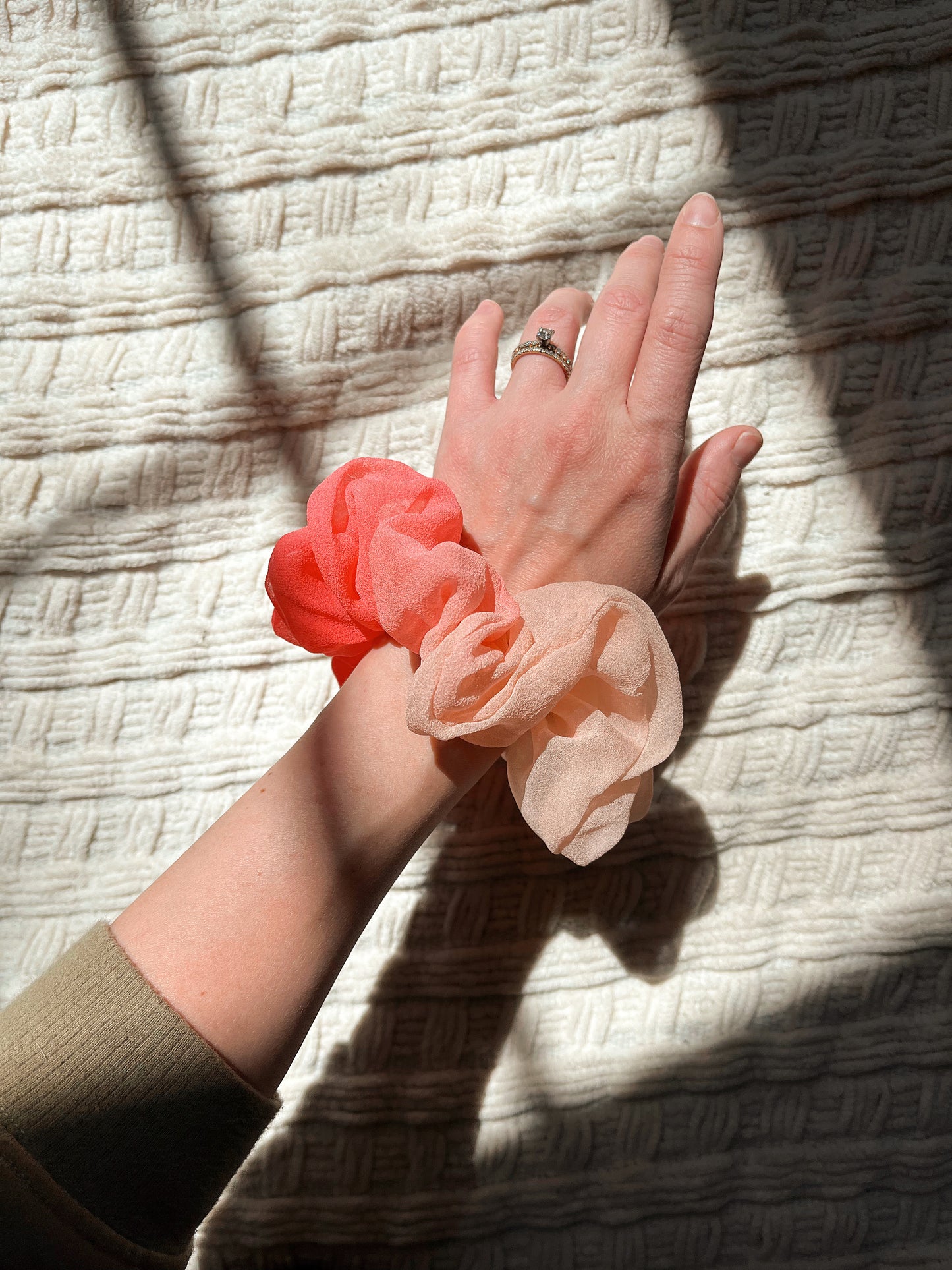 *my funny valentine* 100% silk oversized scrunchie